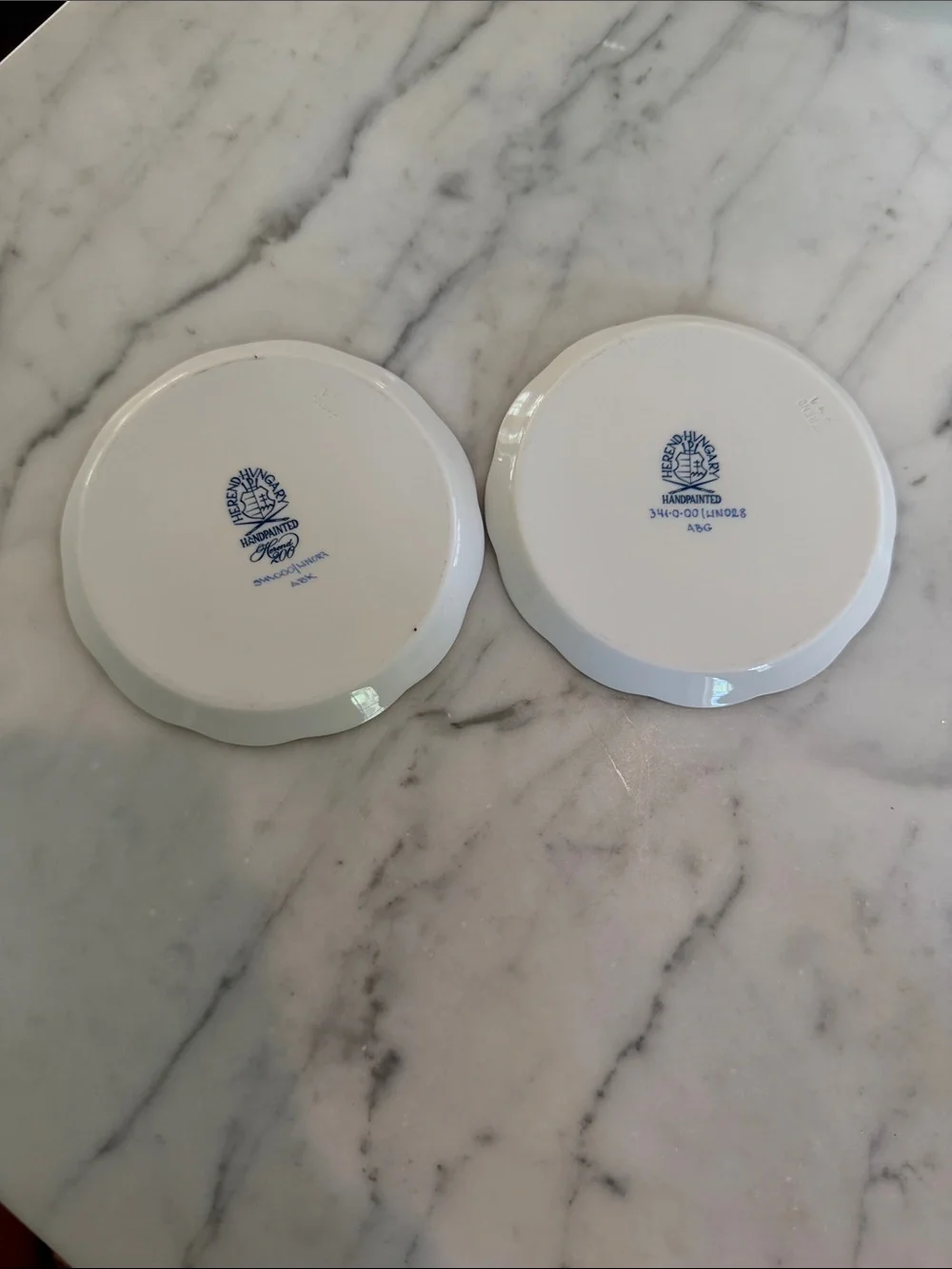 Mr. & Mrs. Gold Herend Dishes